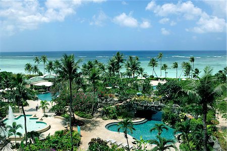 Resort hotel,Tumon Bay,Guam Foto de stock - Con derechos protegidos, Código: 855-03026322