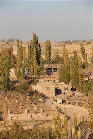 Village de Mutougou (Mutouq), Turpan, Xinjiang, Chine Photographie de stock - Rights-Managed, Code: 855-03026409