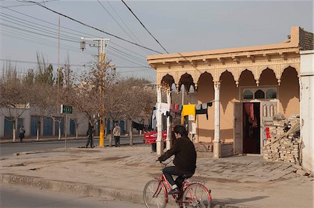 provincia di xinjiang - Downtown of Kuche (Kuqa),Xinjiang,China Fotografie stock - Rights-Managed, Codice: 855-03026505