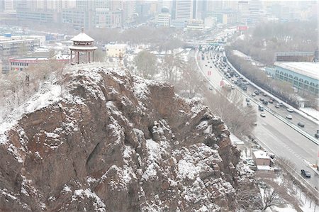 provincia di xinjiang - Hongshan Park in snow,Wulumuqi (Urumqi),Xinjiang,China Fotografie stock - Rights-Managed, Codice: 855-03026574