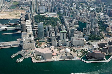 Aerial view over Tsim Sha Tsui,Hong Kong Stock Photo - Rights-Managed, Code: 855-03026712