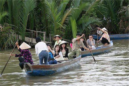 simsearch:855-02988094,k - Touristen auf Boot am Mekong River, My Tho, Vietnam Stockbilder - Lizenzpflichtiges, Bildnummer: 855-03022027