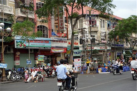 Street by Cho Ben Thanh market,Ho Chi Minh City,Vietnam Stock Photo - Rights-Managed, Code: 855-03022113