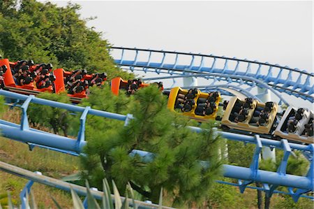 people screaming on a roller coaster - The Dragon roller coaster,Ocean Park,Hong Kong Stock Photo - Rights-Managed, Code: 855-03022245