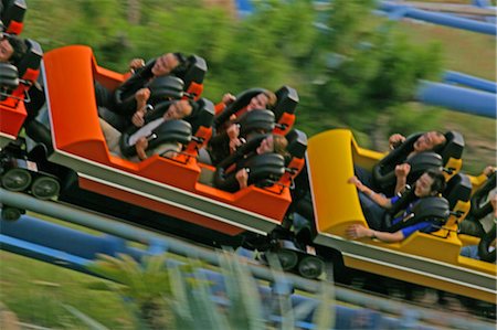 people screaming on a roller coaster - The Dragon roller coaster,Ocean Park,Hong Kong Stock Photo - Rights-Managed, Code: 855-03022249