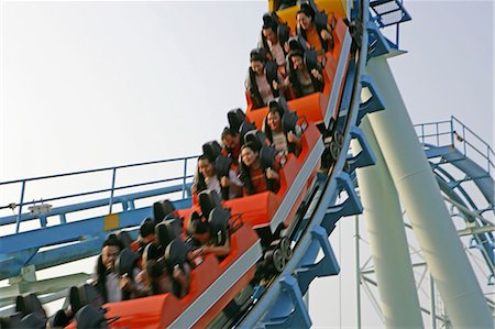 people screaming on a roller coaster - The Dragon roller coaster,Ocean Park,Hong Kong Stock Photo - Rights-Managed, Code: 855-03022250