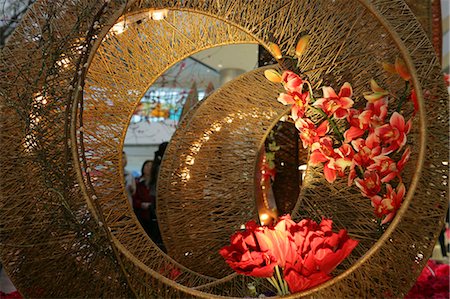 Chinese new year decorations at 2IFC shopping mall,Hong Kong Foto de stock - Con derechos protegidos, Código: 855-03022377