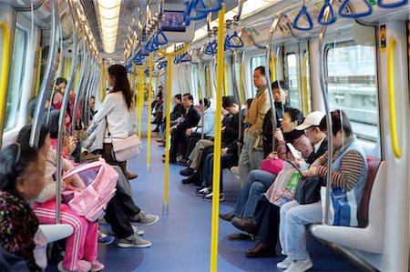 Interior of the  Ma On Shan Rail,Hong Kong Stock Photo - Rights-Managed, Code: 855-03022432