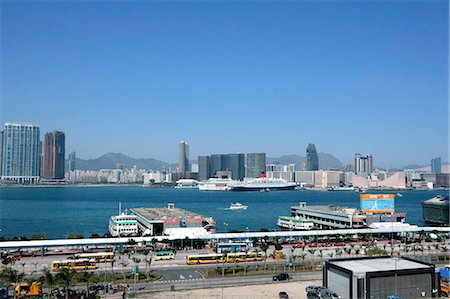 Ligne d'horizon de 2IFC, Hong Kong Kowloon Photographie de stock - Rights-Managed, Code: 855-03022477