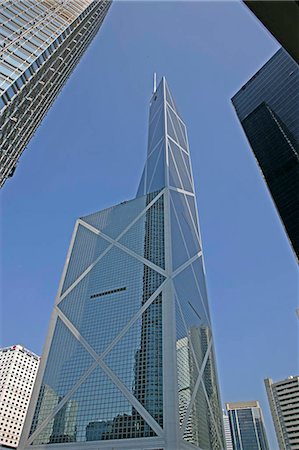 Bank of China Building, Central, Hong Kong Photographie de stock - Rights-Managed, Code: 855-03022508