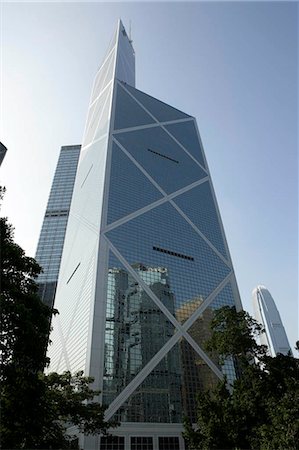 Bank of China Building, Hong Kong Photographie de stock - Rights-Managed, Code: 855-03022519