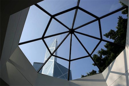 Bank of China Building from Teaware Museum,Hong Kong Foto de stock - Direito Controlado, Número: 855-03022522