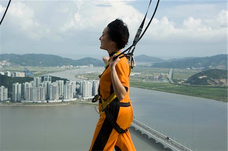 An adenturous tour outside the Macau Tower,Macau Stock Photo - Rights-Managed, Code: 855-03022659