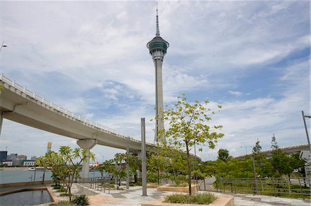 Sai Wan Bridge and Macau Tower,Macau Stock Photo - Rights-Managed, Code: 855-03022652