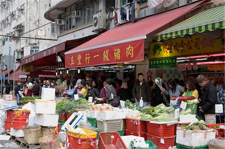 Shopping at Quarry Bay market,Hong Kong Stock Photo - Rights-Managed, Code: 855-03022960