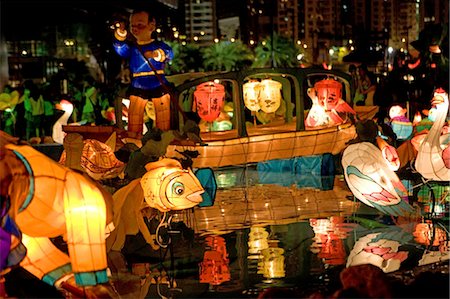 Lantern show celebrating mid-autumn festival at Victoria Park,Hong Kong Stock Photo - Rights-Managed, Code: 855-03023218