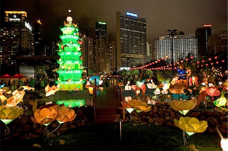 Lantern show celebrating mid-autumn festival at Victoria Park,Hong Kong Stock Photo - Rights-Managed, Code: 855-03023220