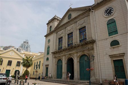 pilastra - The Cathedral land the Bishop's house at Largo De Se,Macau Foto de stock - Direito Controlado, Número: 855-03023252
