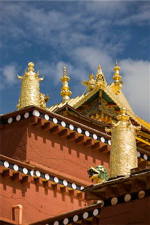 shangri la china - Decorations on Songzanlin Temple,Shangri-La,China Stock Photo - Rights-Managed, Code: 855-03023592