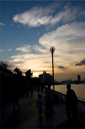 Sunset over Quarry Bay Park promenade,Hong Kong Stock Photo - Rights-Managed, Code: 855-03023703