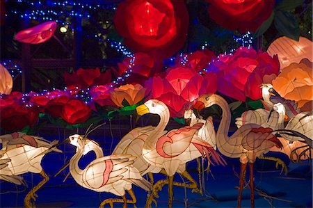 Exhibit of lanterns celebrating the Mid- Autumn Festival,Hong Kong Stock Photo - Rights-Managed, Code: 855-03023730