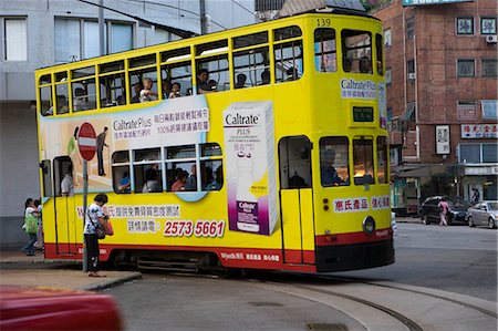 streetcar track - Tram at Shaukeiwan terminal,Hong Kong Stock Photo - Rights-Managed, Code: 855-03023791