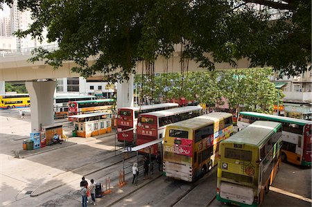 Bus terminal, Shaukeiwan, Hong Kong Photographie de stock - Rights-Managed, Code: 855-03023917