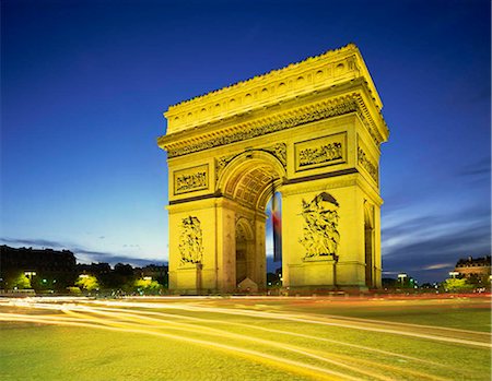 Arc de Triomphe, Paris, France Photographie de stock - Rights-Managed, Code: 855-03254862