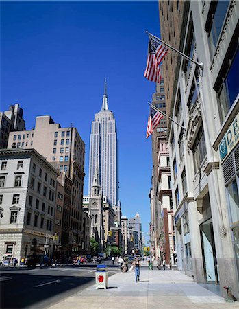 flags business - Empire State Building, New York, USA Stock Photo - Rights-Managed, Code: 855-03254902