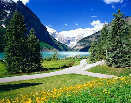 World Heritage Banff National Park Lake Louise, Canada Stock Photo - Rights-Managed, Code: 855-03255022