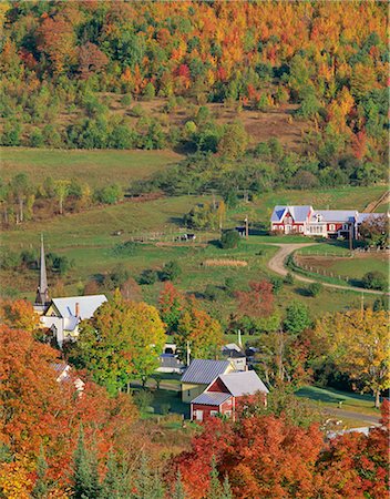 New England en automne, Vermont, USA Photographie de stock - Rights-Managed, Code: 855-03255229