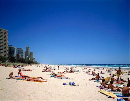 picture of land beach resort - Gold Coast resort, Australia Stock Photo - Rights-Managed, Code: 855-03255256