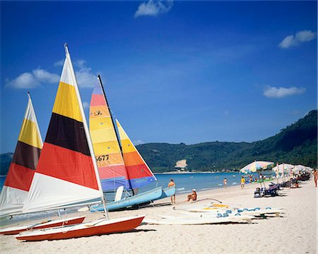 patong beach - Patong beach, Phuket Island, Thailand Stock Photo - Rights-Managed, Code: 855-03255305