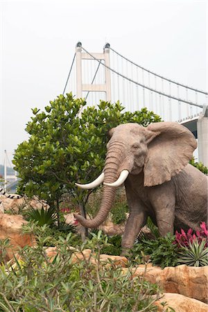Jardin arche, Hongkong, Ma Wan, l'arche de Noé Photographie de stock - Rights-Managed, Code: 855-03252824