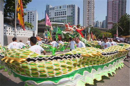 simsearch:855-03252882,k - Dragon dance celebrating the Tam Kung festival, Shaukeiwan, Hong Kong Foto de stock - Direito Controlado, Número: 855-03252914