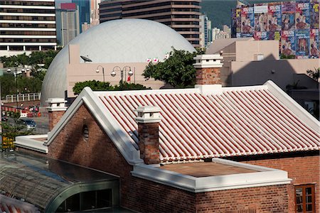 simsearch:855-03253481,k - Overlooking Space Museum from the Former Hong Kong marine police headquarter and Cultural Centre, Hong Kong Foto de stock - Con derechos protegidos, Código: 855-03252917