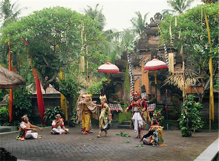 simsearch:855-02985790,k - Barong dance show, Bali, Indonesia Foto de stock - Con derechos protegidos, Código: 855-03253671