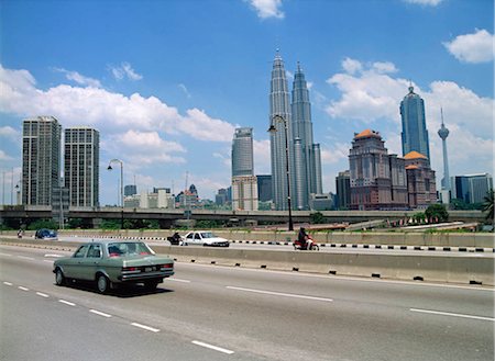 City skyline and highway, Kuala Lumpur, Malaysia Foto de stock - Direito Controlado, Número: 855-03253727