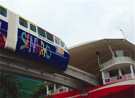 Monorail train, Kuala Lumpur, Malaysia Foto de stock - Con derechos protegidos, Código: 855-03253746