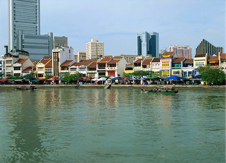 Boat Quay, Singapour Photographie de stock - Rights-Managed, Code: 855-03253788