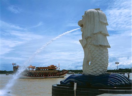 The Merlion, Singapore Stock Photo - Rights-Managed, Code: 855-03253802