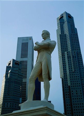 Site d'atterrissage de Sir Stamford Raffles, Singapour Photographie de stock - Rights-Managed, Code: 855-03253810