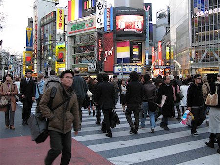 shibuya - Streetscape, Shibuya, Tokyo, Japan Stock Photo - Rights-Managed, Code: 855-03253956