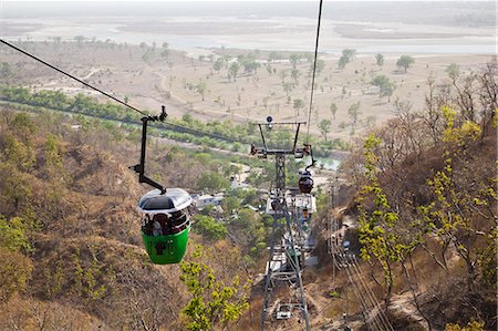 simsearch:400-07089747,k - Cable cars moving towards Chandi Devi Temple, Haridwar, Uttarakhand, India Stock Photo - Rights-Managed, Code: 857-06721451