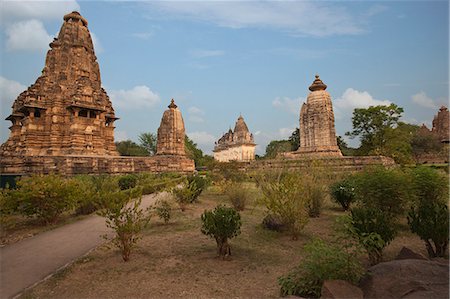 Temples, Khajuraho, Chhatarpur District, Madhya Pradesh, India Stock Photo - Rights-Managed, Code: 857-06721536