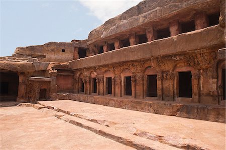 simsearch:857-06721579,k - Ruins of buildings at an archaeological site, Udayagiri and Khandagiri Caves, Bhubaneswar, Orissa, India Foto de stock - Con derechos protegidos, Código: 857-06721585