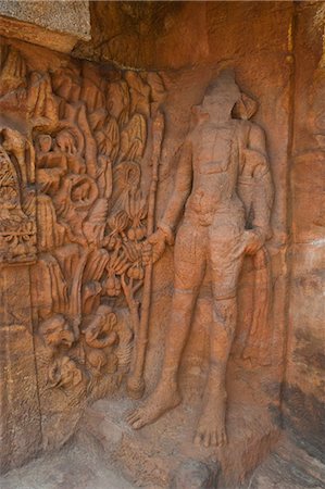 simsearch:857-06721579,k - Details of carvings at an archaeological site, Udayagiri and Khandagiri Caves, Bhubaneswar, Orissa, India Foto de stock - Con derechos protegidos, Código: 857-06721586