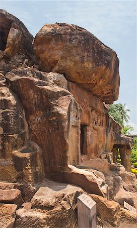 simsearch:857-06721579,k - Ruins at an archaeological site, Udayagiri and Khandagiri Caves, Bhubaneswar, Orissa, India Foto de stock - Con derechos protegidos, Código: 857-06721581