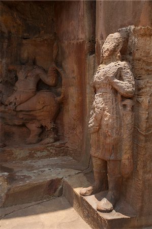 simsearch:857-06721579,k - Details of a statue at an archaeological site, Udayagiri and Khandagiri Caves, Bhubaneswar, Orissa, India Foto de stock - Con derechos protegidos, Código: 857-06721595