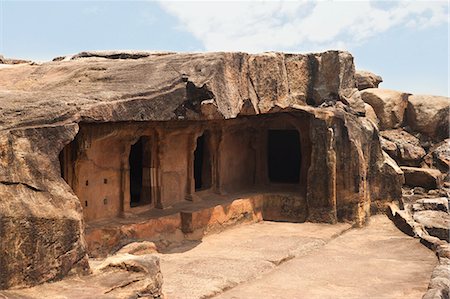 simsearch:857-06721579,k - Facade of an ancient building, Udayagiri and Khandagiri Caves, Bhubaneswar, Orissa, India Foto de stock - Con derechos protegidos, Código: 857-06721608